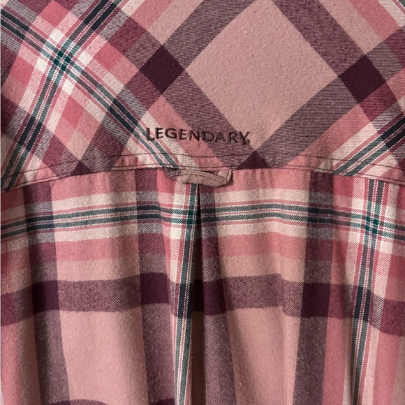 Legendary Whitetails Women’s Plaid Button Down Shirt in Red and Pink - Picture 4 of 4